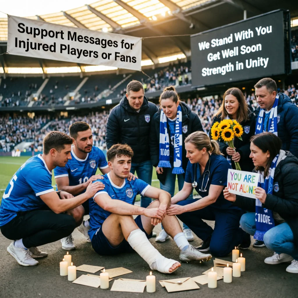 Support Messages for Injured Players or Fans