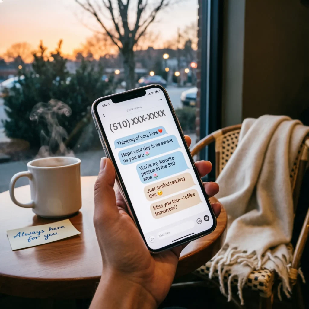 Sweet & Caring 510 Area Code Text Messages