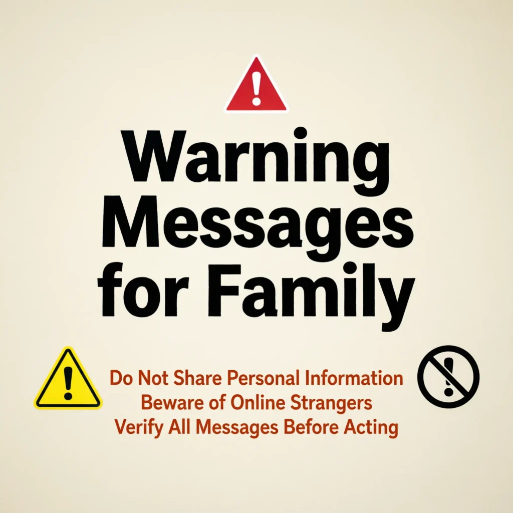 Warning Messages for Family