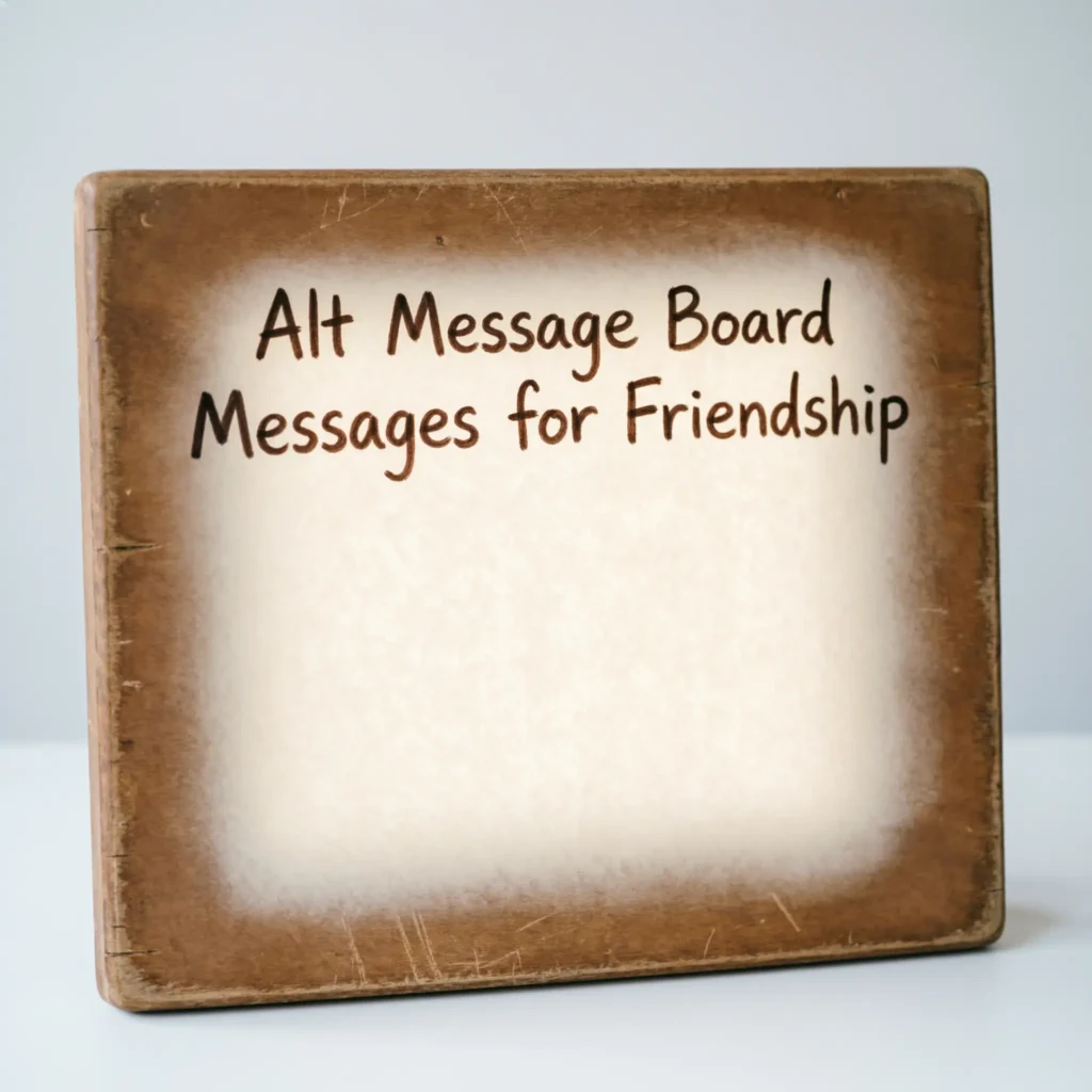 Alt Message Board Messages for Friendship
