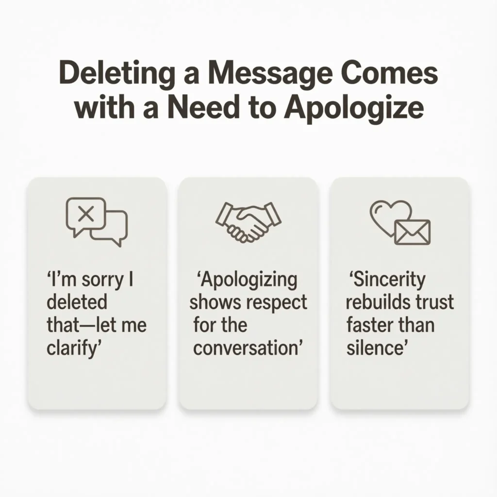 Apology Texts to Delete a Message