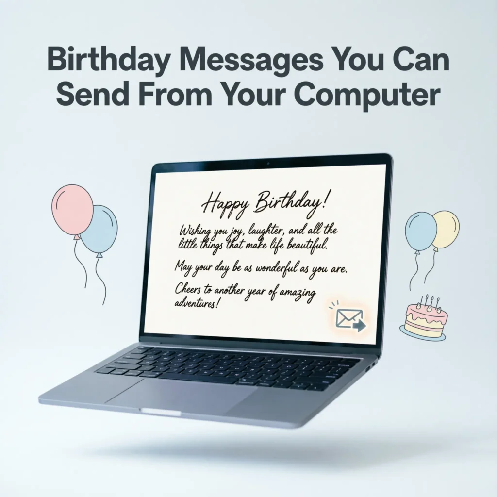 Birthday Messages You Can Send From Your Computer