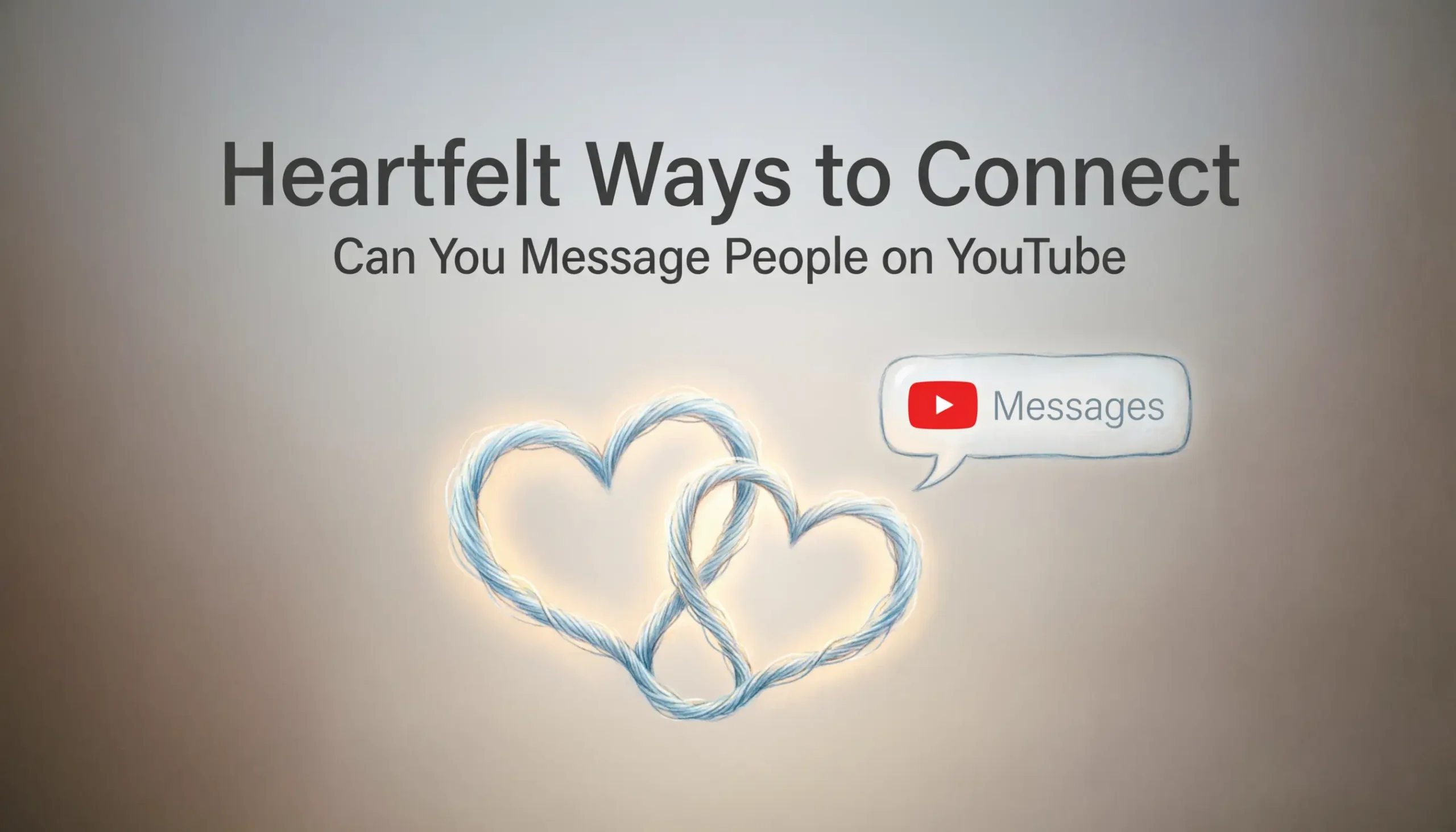 Can You Message People on YouTube