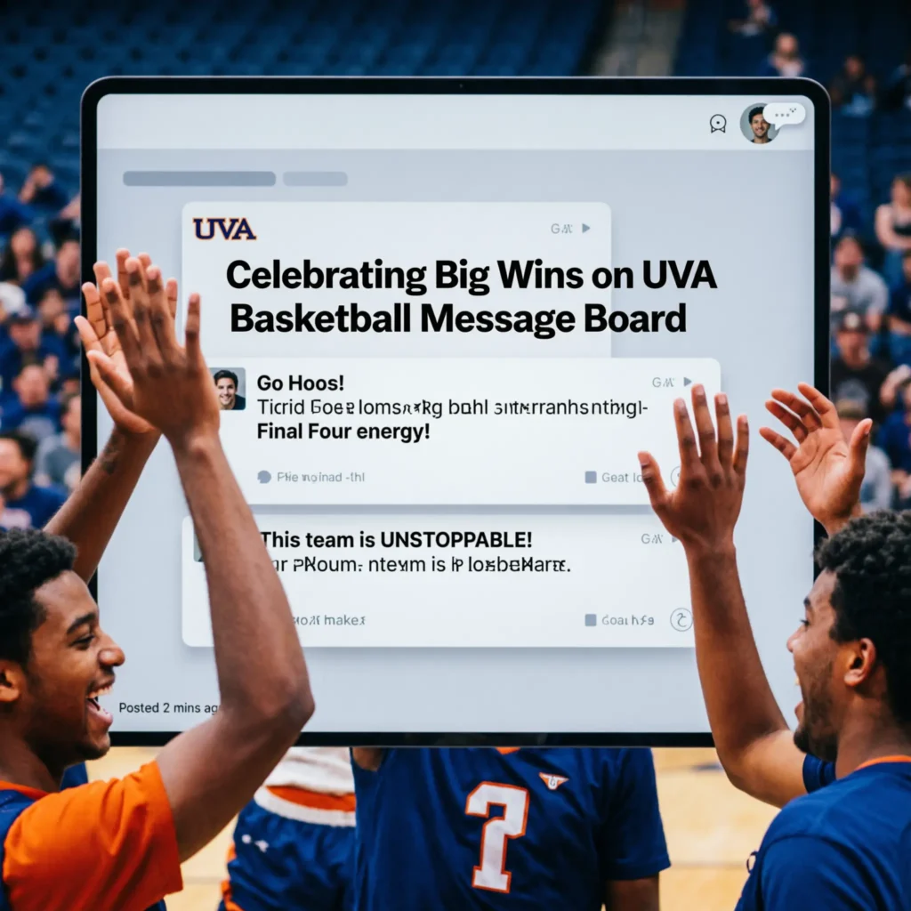 Celebrating Big Wins on UVA Basketball Message Board