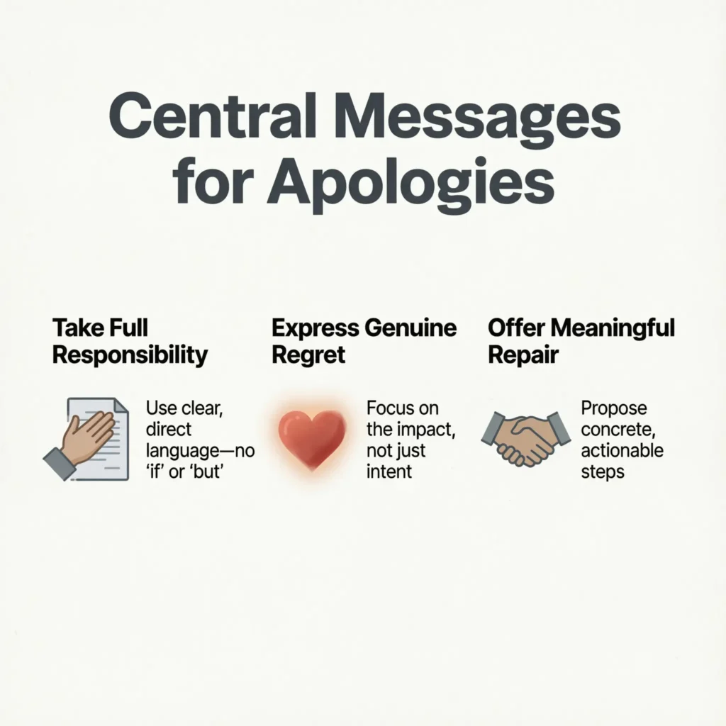 Central Messages for Apologies