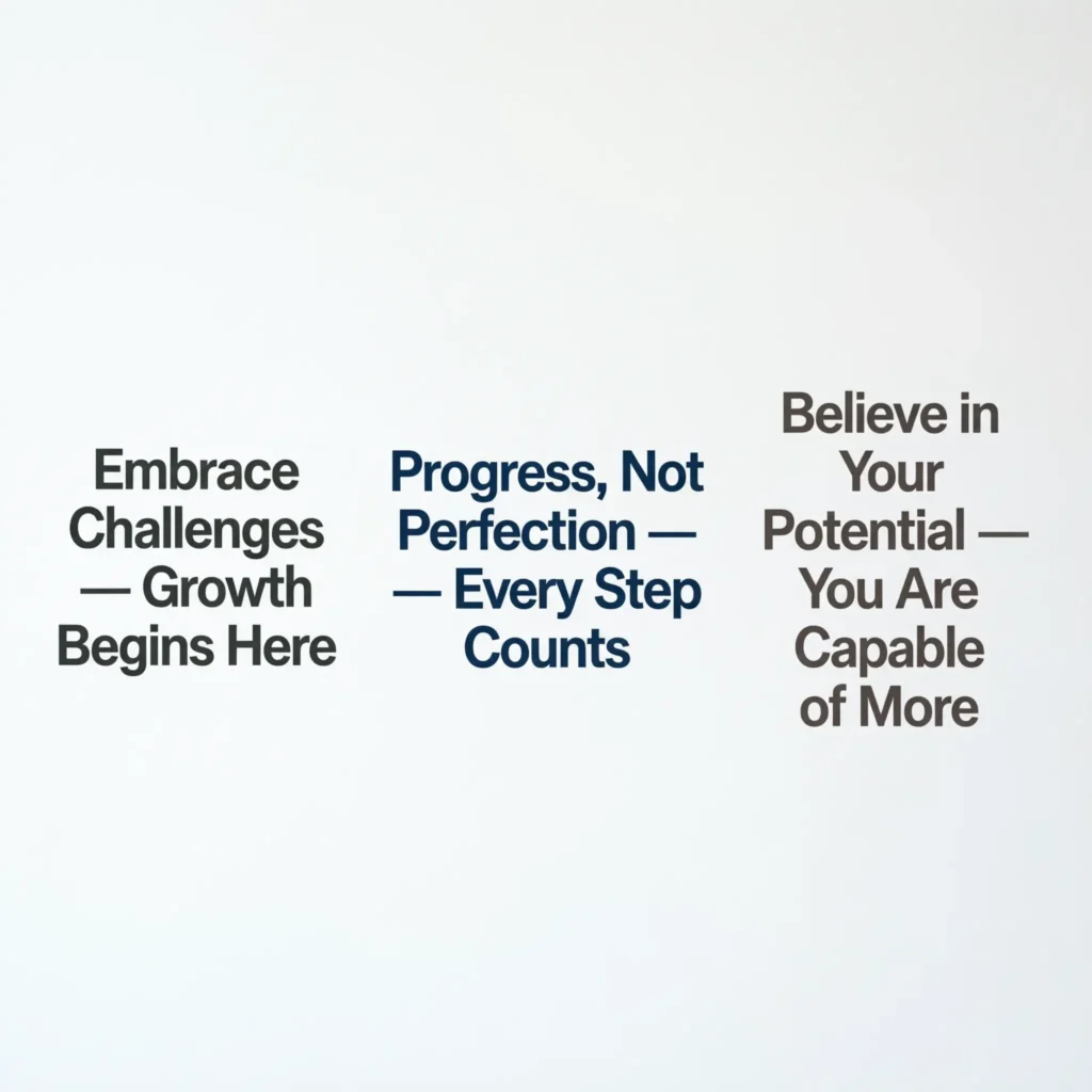 Encouraging Messages for Growth