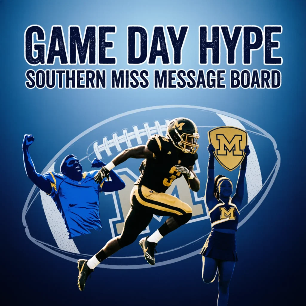 Game Day Hype Messages for Southern Miss Message Board