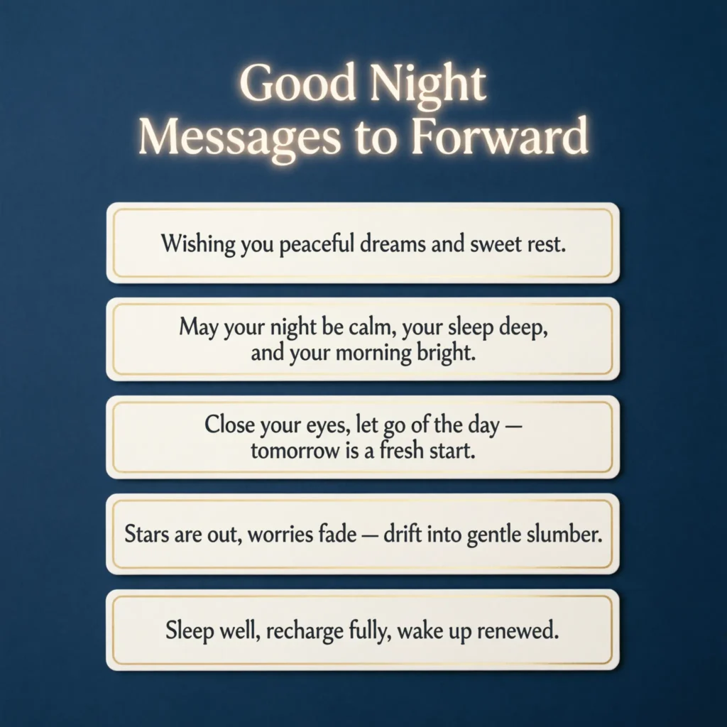 Good Night Messages to Forward