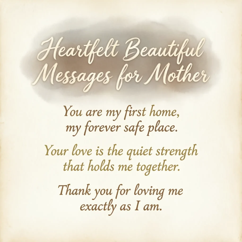 Heartfelt Beautiful Messages for Mother