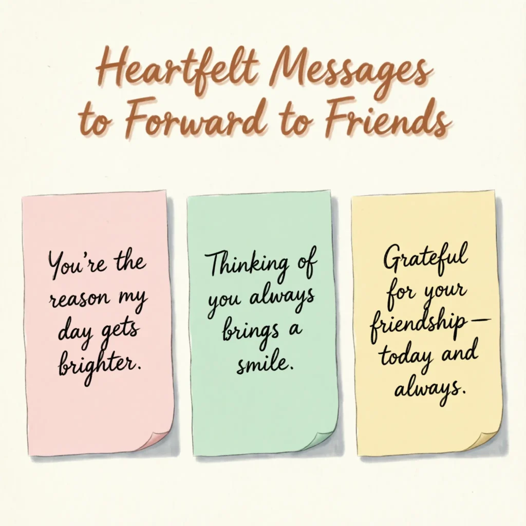 Heartfelt Messages to Forward to Friends
