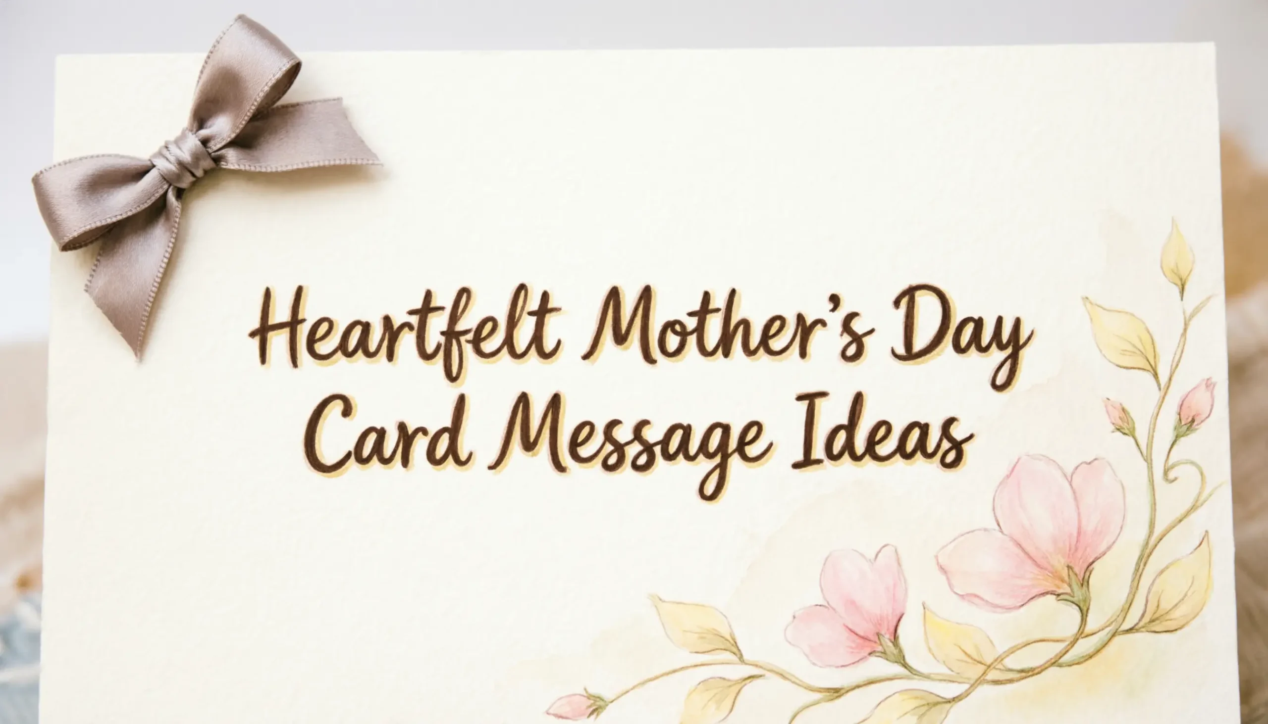 Heartfelt Mother’s Day Card Message Ideas