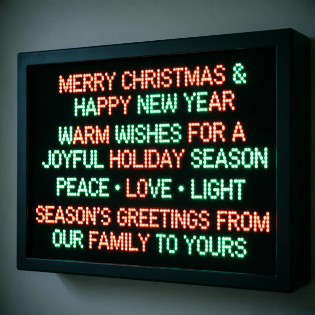 Holiday LED Message Board Messages
