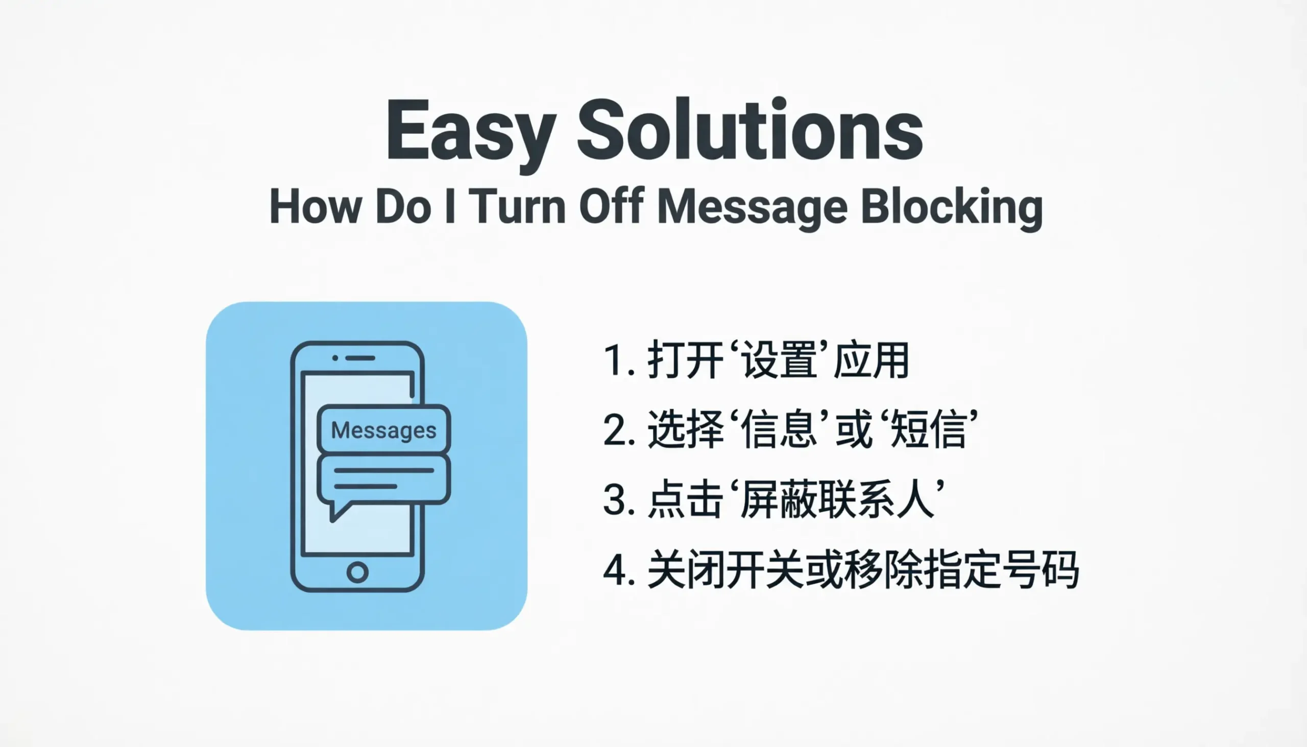 How Do I Turn Off Message Blocking