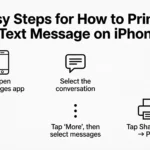 How to Print a Text Message on iPhone