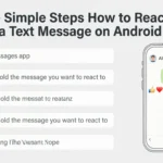 How to React to a Text Message on Android