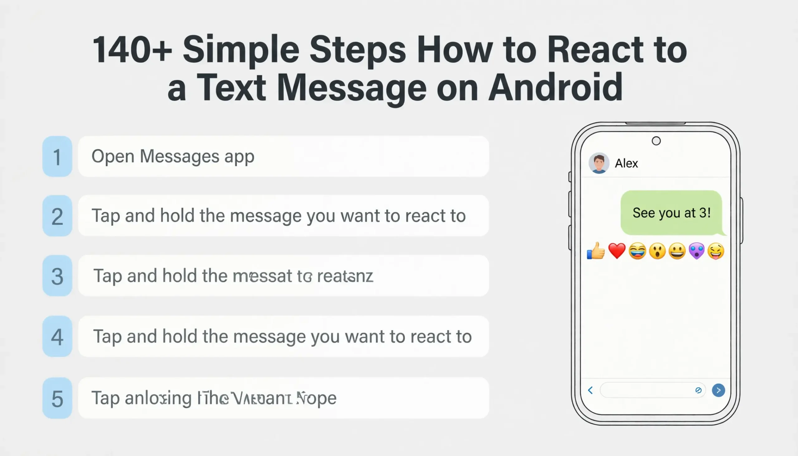 How to React to a Text Message on Android