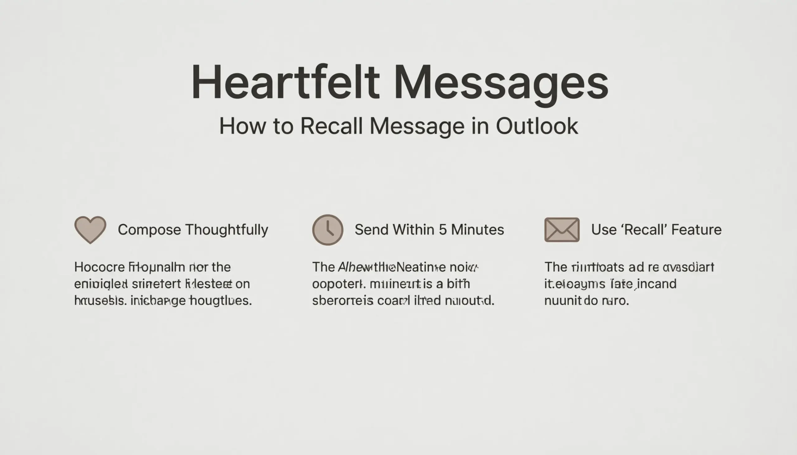 How to Recall Message Outlook