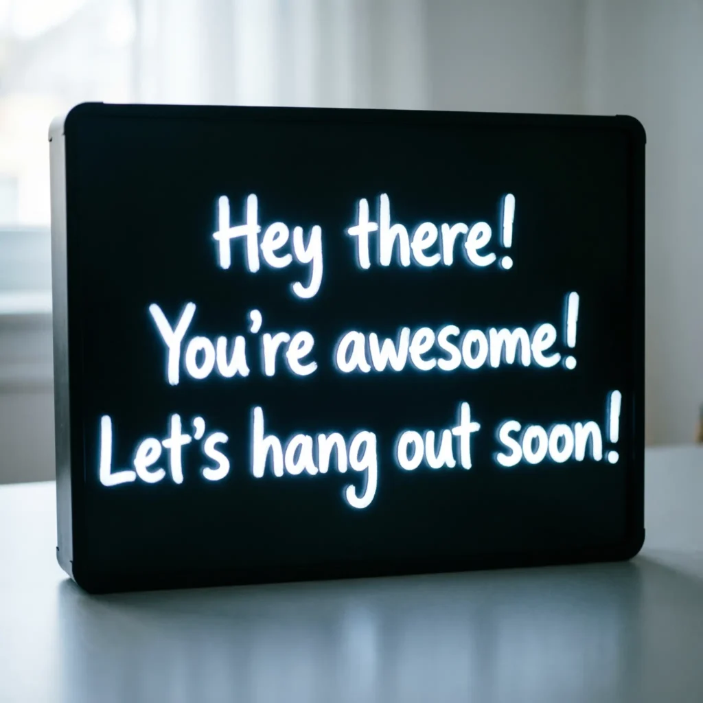 LED Message Board Messages for Friends