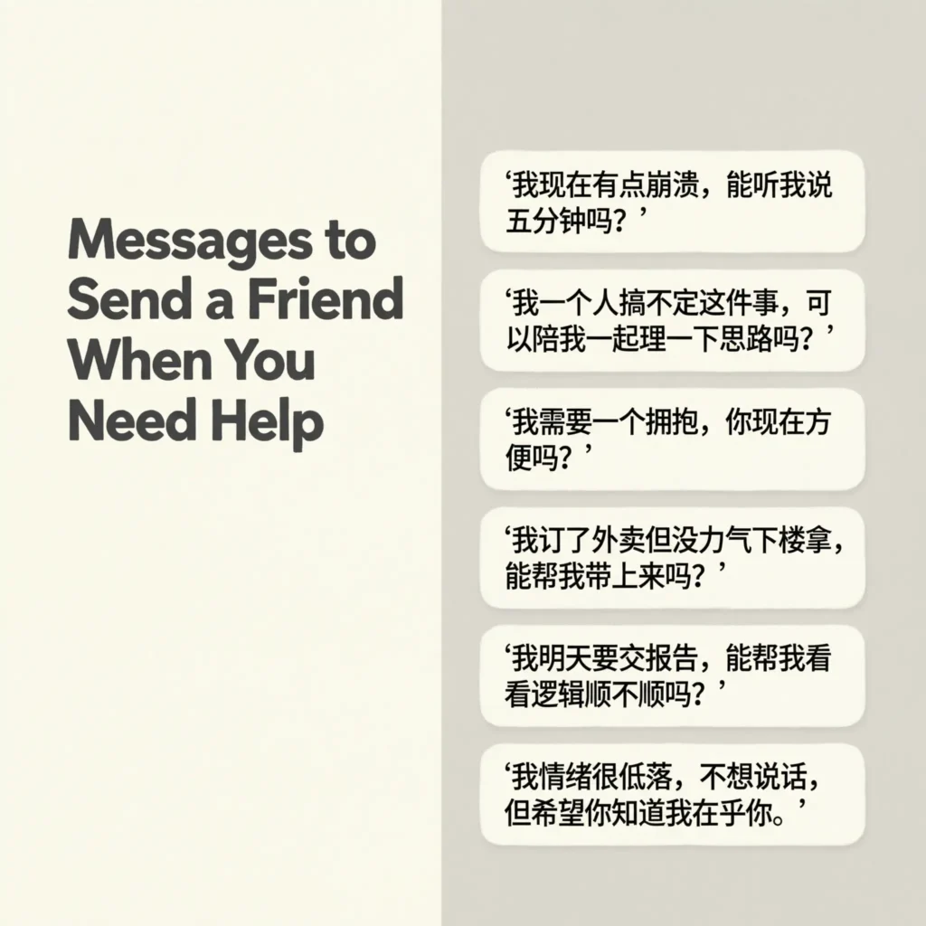Messages to Send a Friend When You Need Help