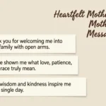 Mother in Law Mothers Day Message