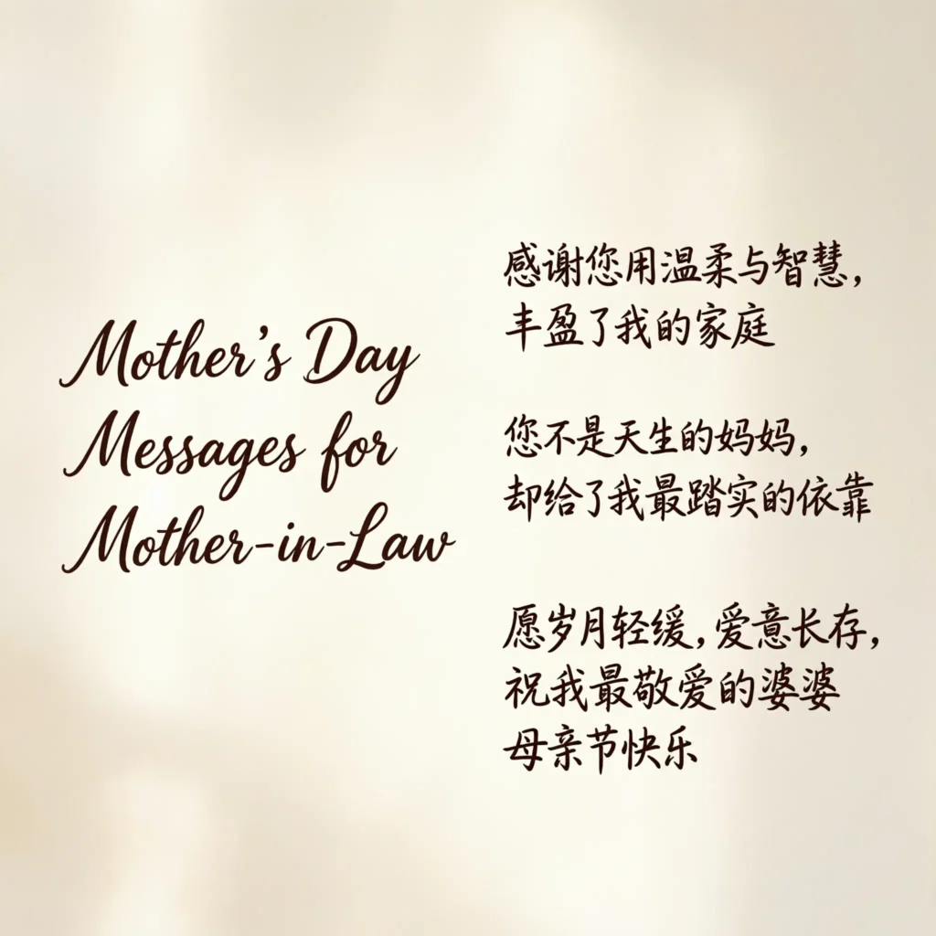 Mother’s Day Messages for Mother-in-Law
