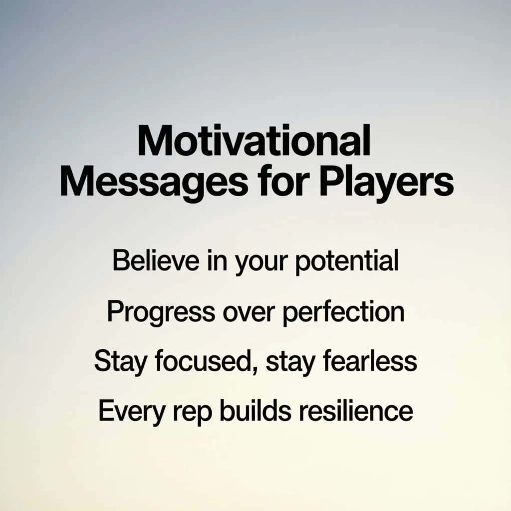 Motivational Messages for Players