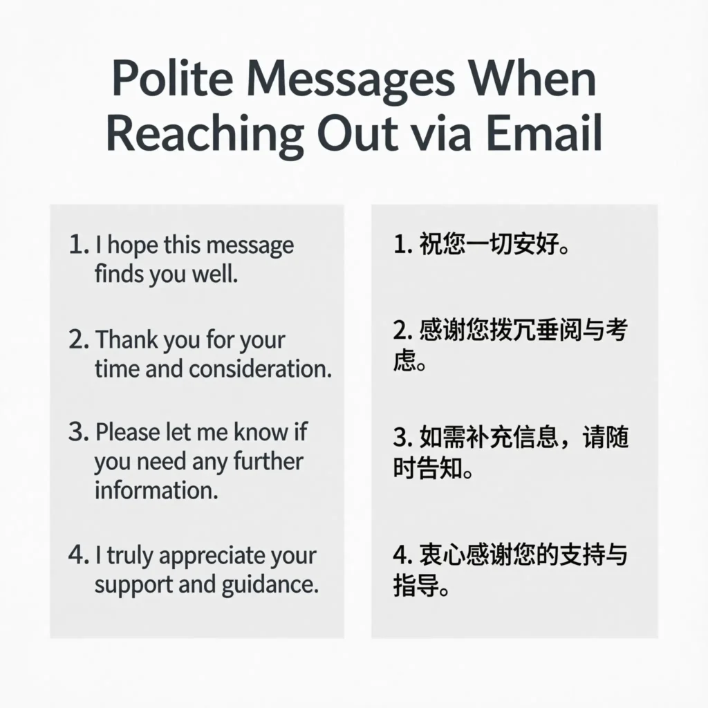 Polite Messages When Reaching Out via Email
