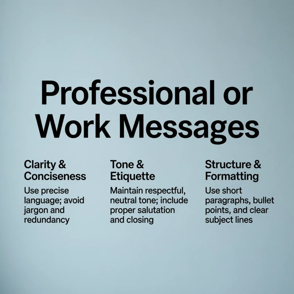 Professional or Work Messages