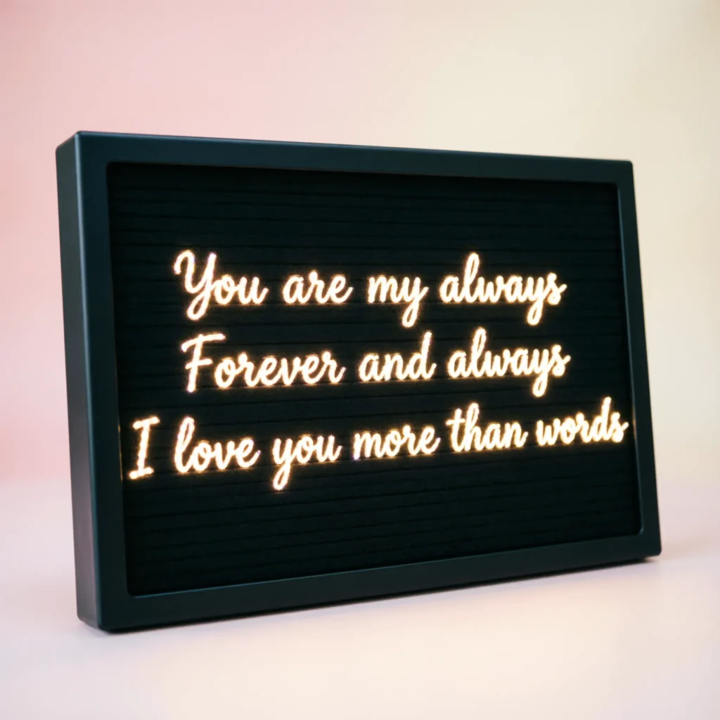 Romantic LED Message Board Messages