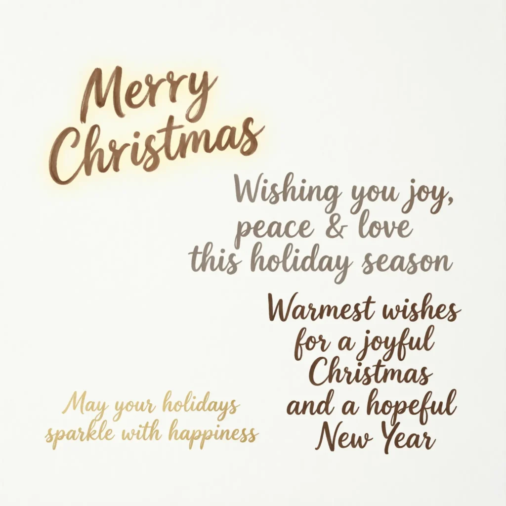 Short Christmas Card Message Ideas