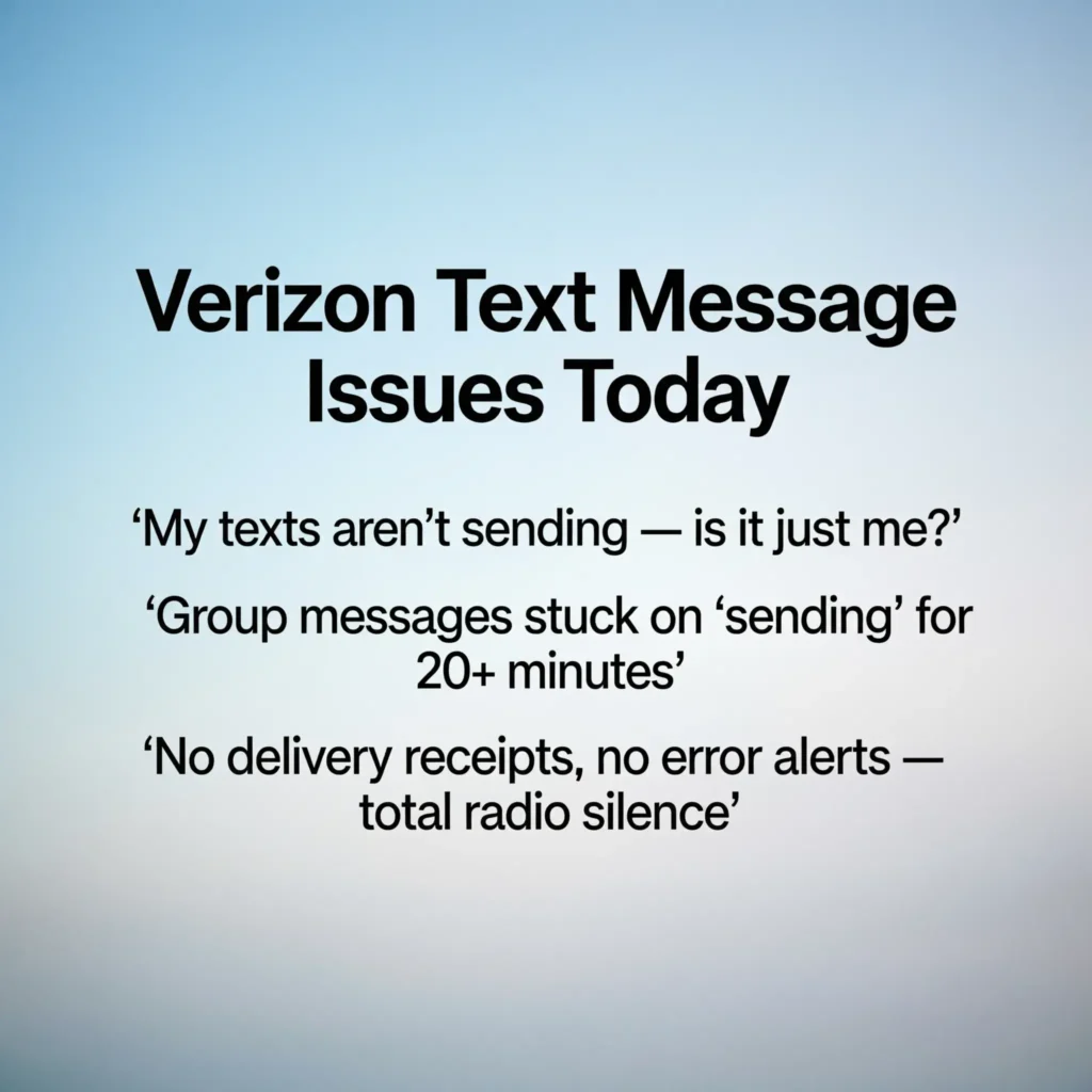 Social Media Captions About Verizon Text Message Issues Today