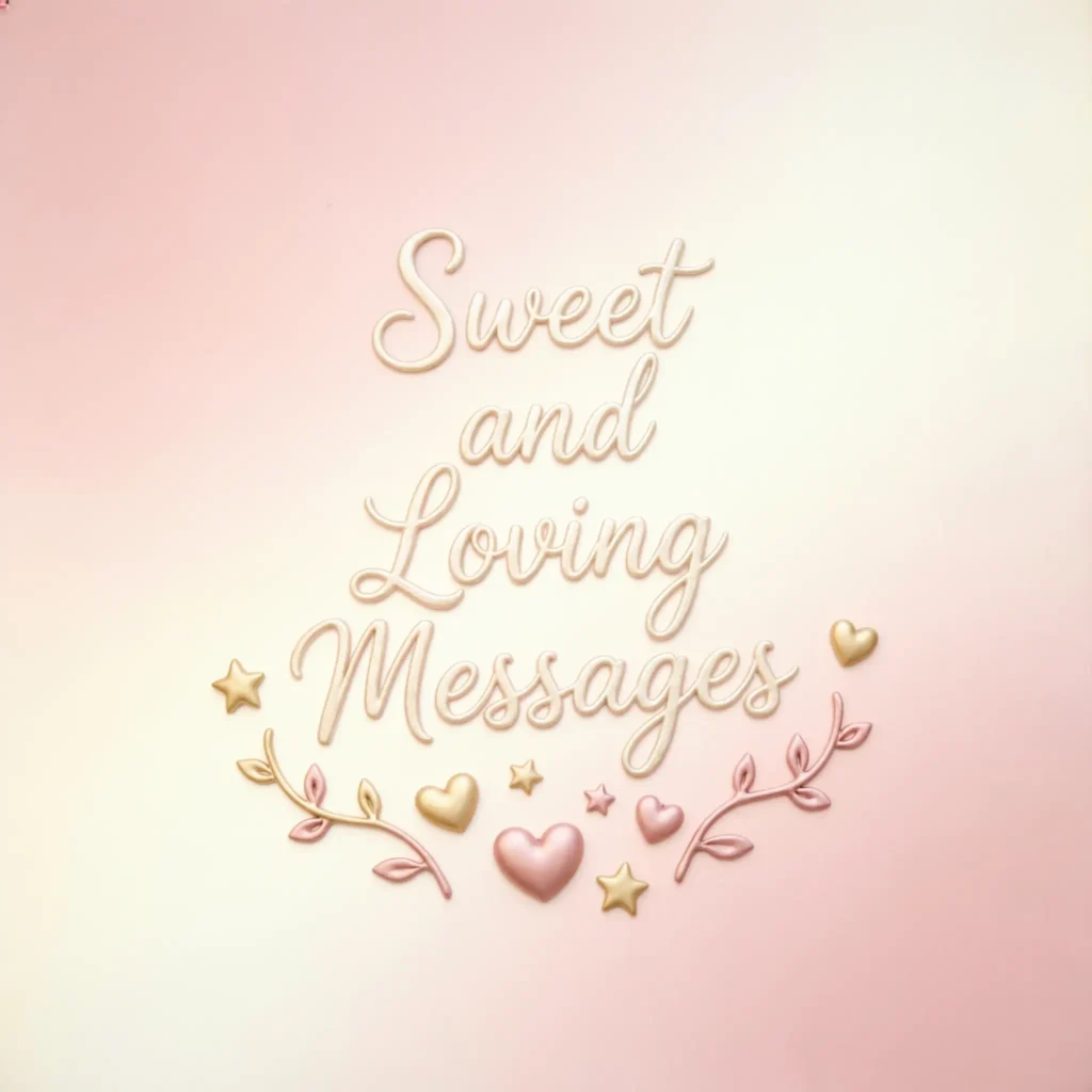 Sweet and Loving Messages