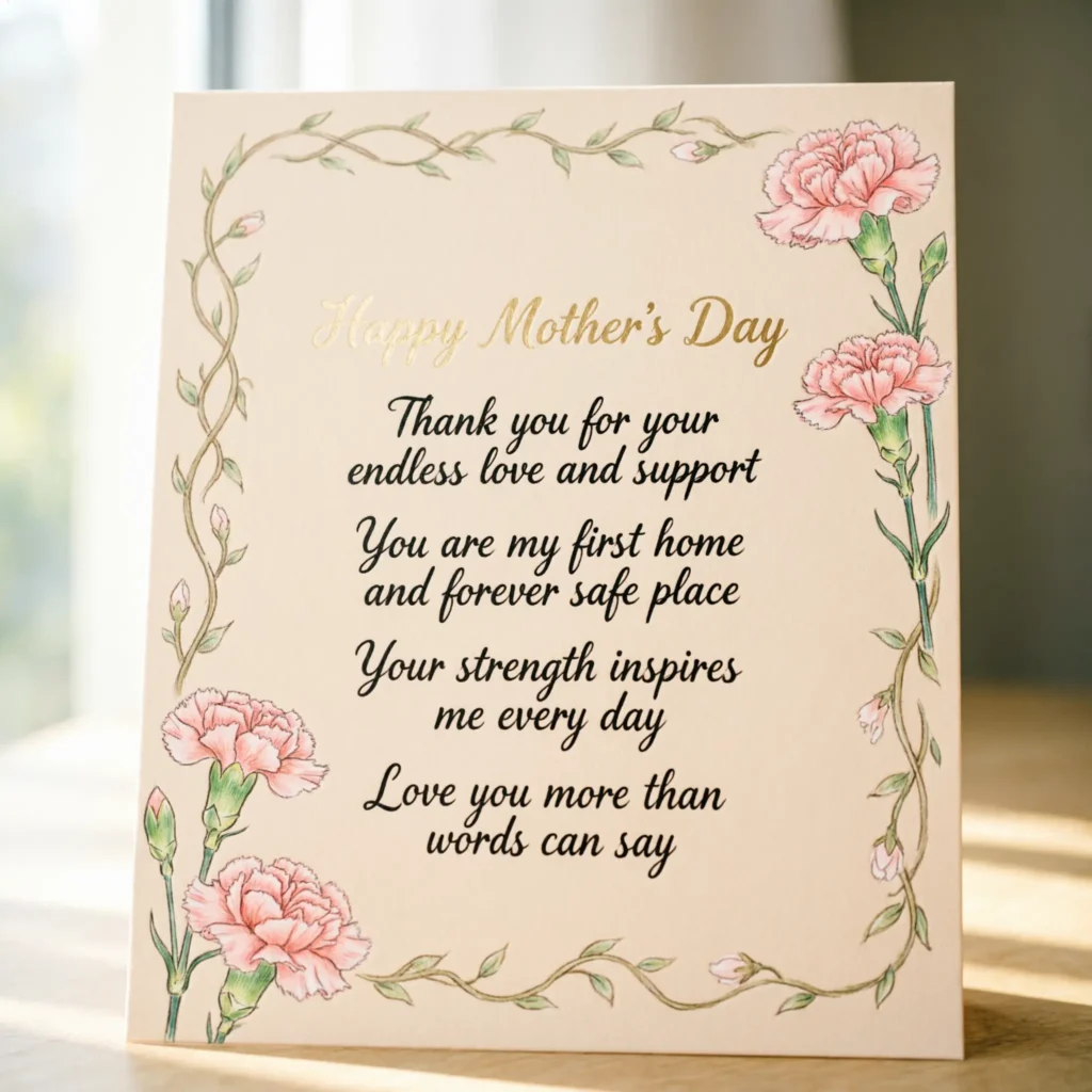 Sweet Mother’s Day Card Messages