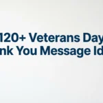 Veterans Day Thank You Message