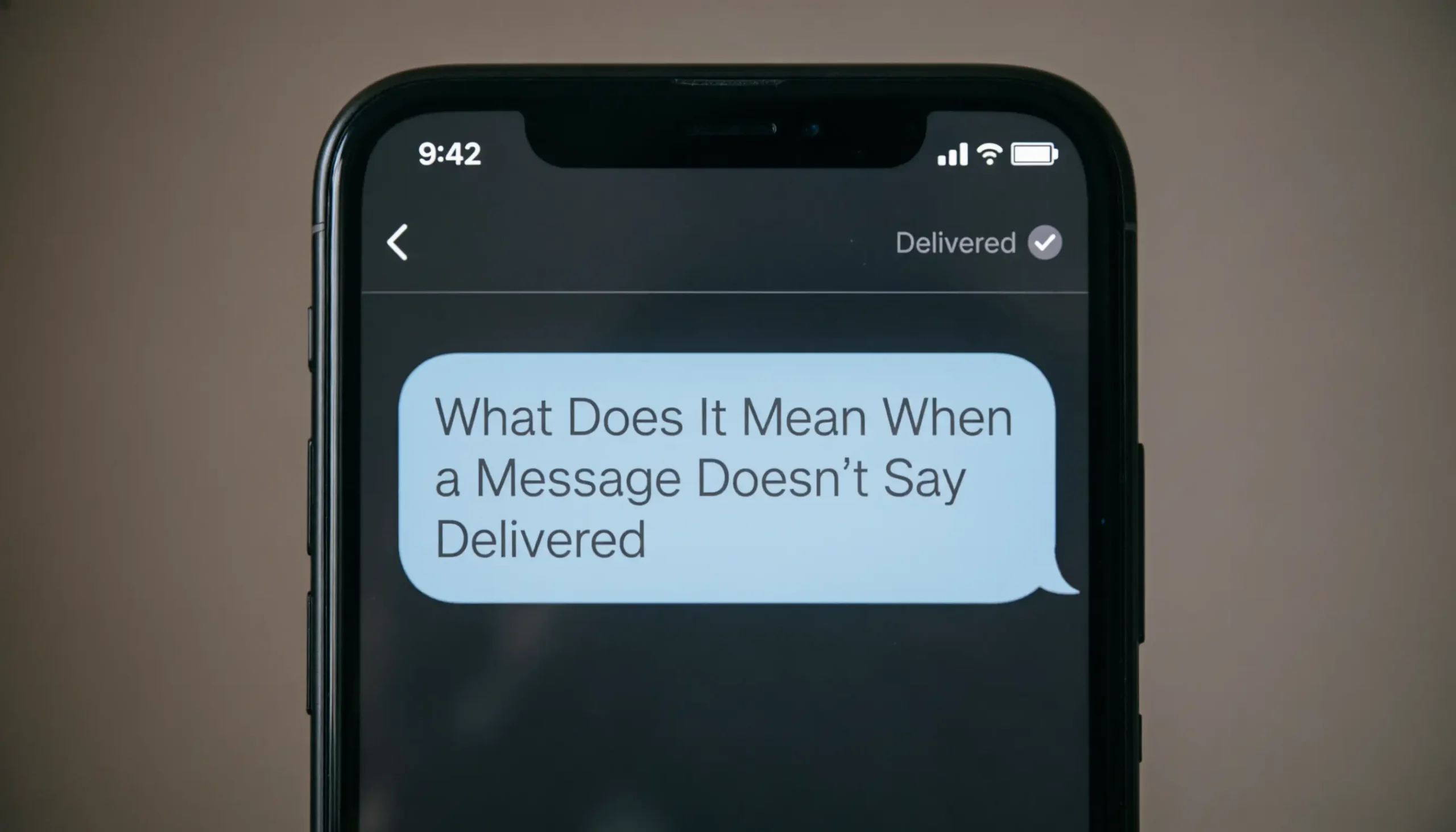 What Does It Mean When a Message Doesn’t Say Delivered