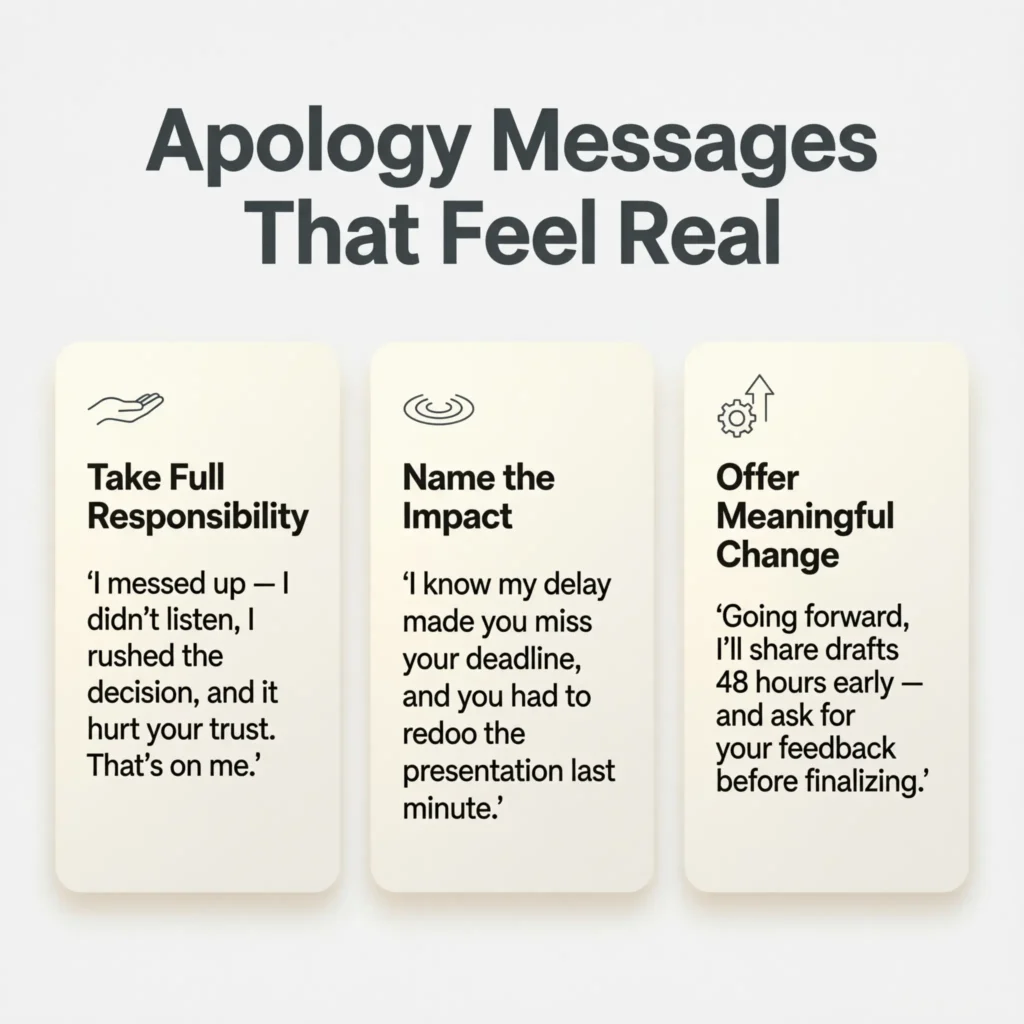 Apology Messages That Feel Real