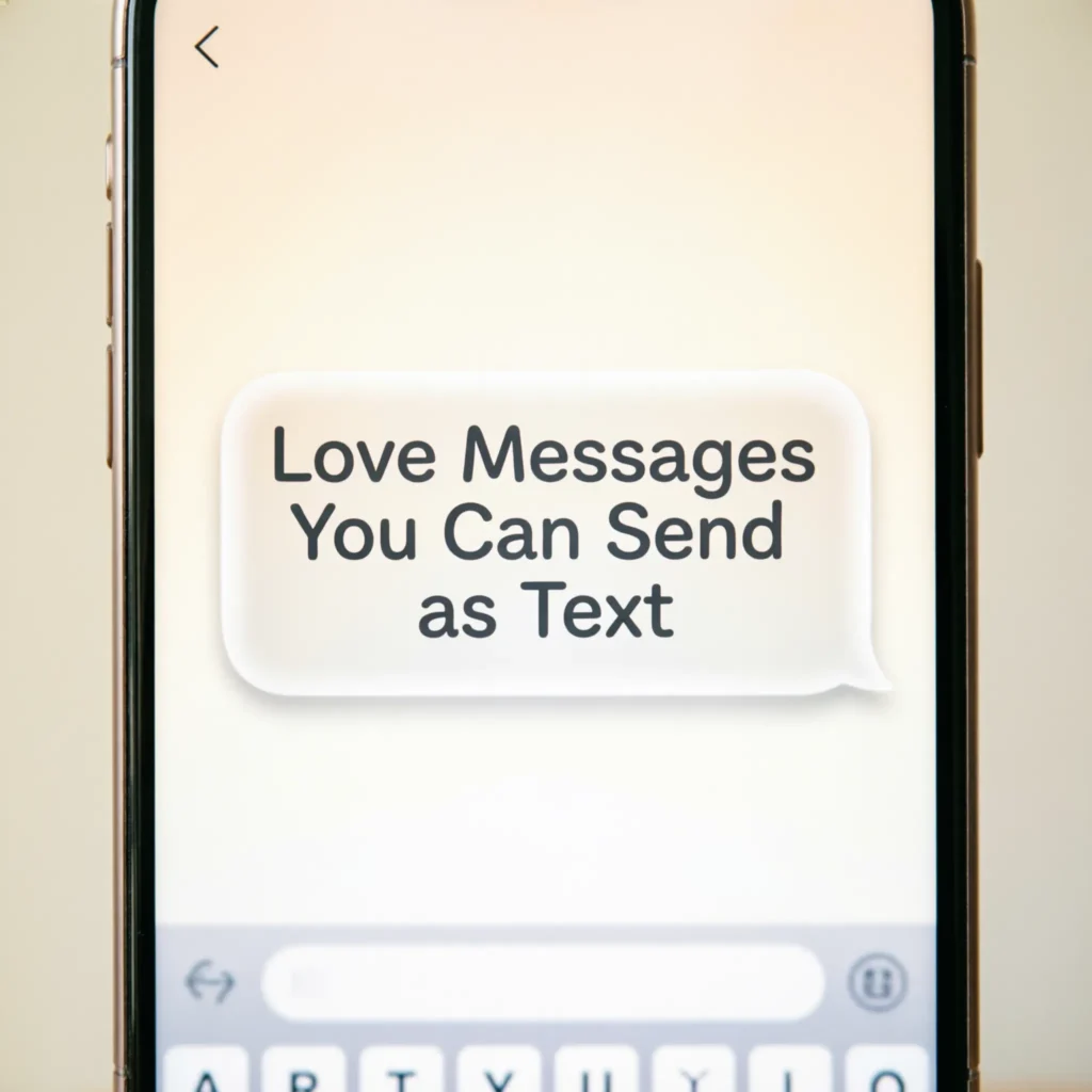 Love Messages You Can Send as Text